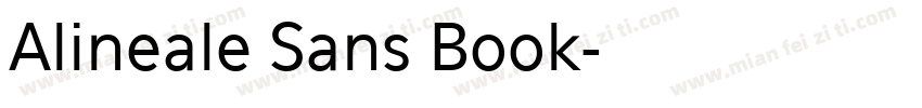 Alineale Sans Book字体转换